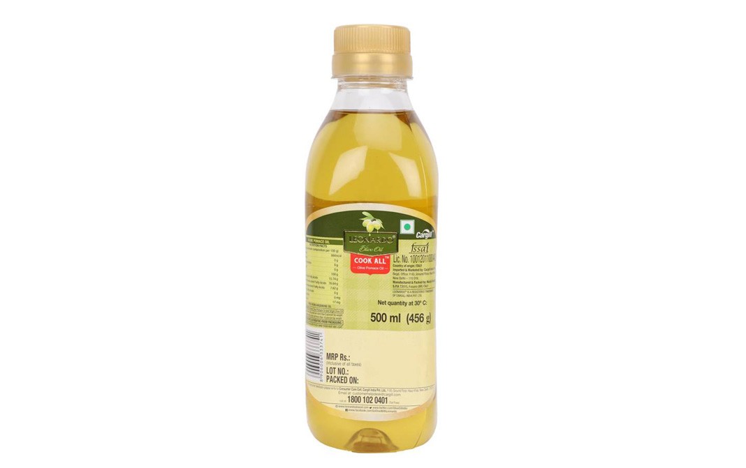 Leonardo Olive Pomace Oil, Cook All   Bottle  500 millilitre